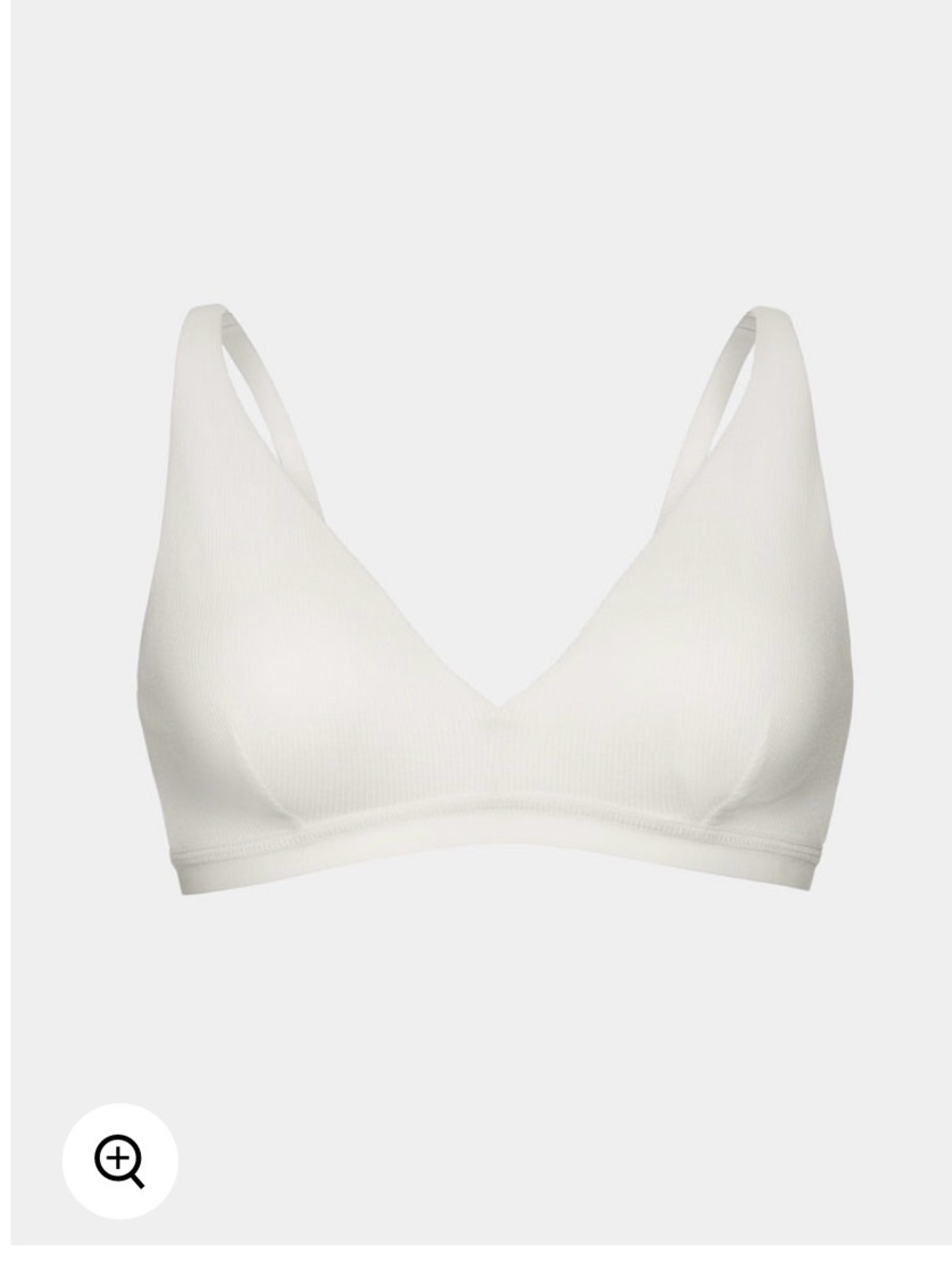 Knix Micro Modal Rib Bra / Bralette - Cloud